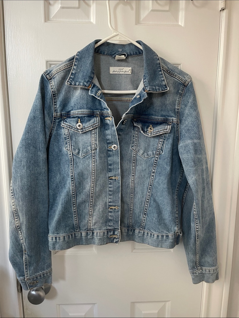 Light Wash Denim Jacket by Free People - Women's Jean Jacket